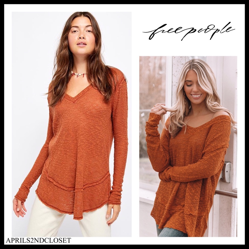 FREE PEOPLE PULLOVER LONG SLEEVES TUNIC TOP A2C - Picture 16 of 16